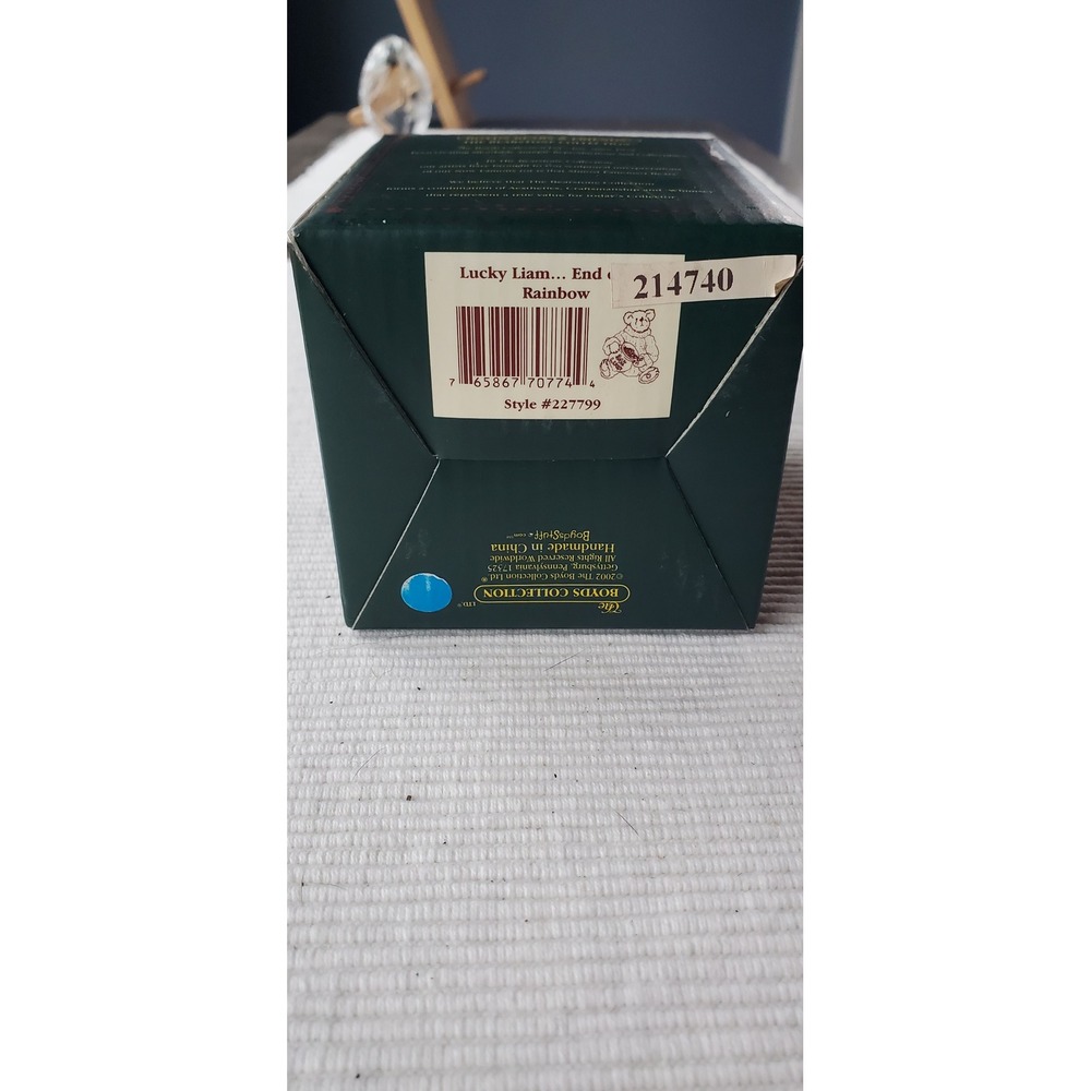 Boyds Bears Lucky Liam End of the Rainbow Figurine 227799 Bearstone Collection - Picture 3 of 4